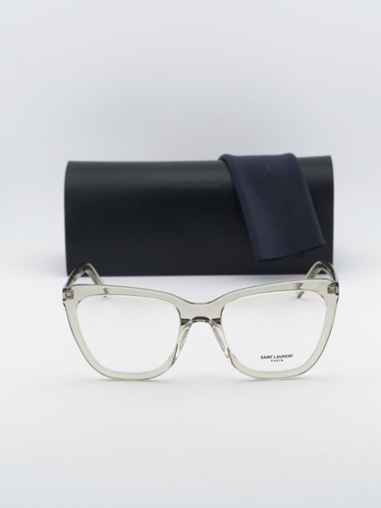 Saint Laurent SL548 SLIM OPT 005 Cat Eye Eyeglasses 55mm - Green main image 7